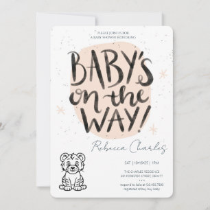 Invitation Baby Shower Minimaliste