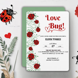Invitation Baby shower minimaliste Love Bug
