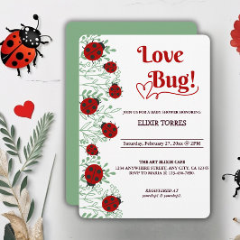 Invitation Baby shower minimaliste Love Bug