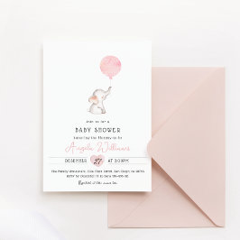 Invitation Baby shower minimaliste simple et moderne pour élé