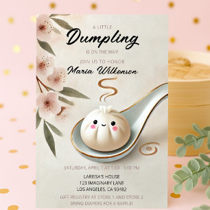 Invitation Baby shower minuscule mignon avec fleurs