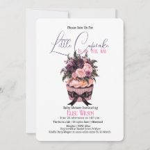 Baby shower moderne de cupcake à aquarelle3