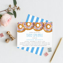 Baby shower moderne Donut Boys saupoudrer
