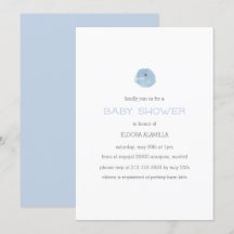 Baby shower moderne mignon bleu genre neutre