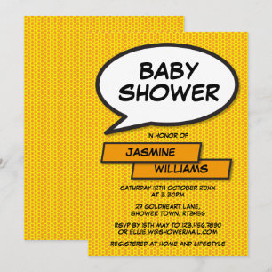 Invitation Baby shower moderne neutre pour les hommes et les