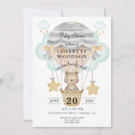 Invitation Baby Shower Montgolfière