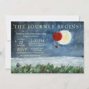 Invitation Baby shower Moon Eclipse