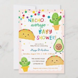 Invitation Baby shower moyenne NACHO