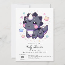 Baby shower mythique de dinosaure simple