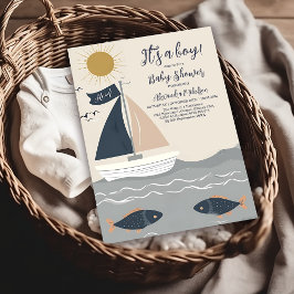 Invitation Baby shower nautique