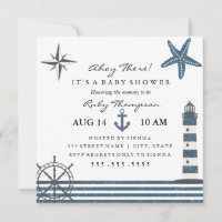 Invitation Baby shower nautique