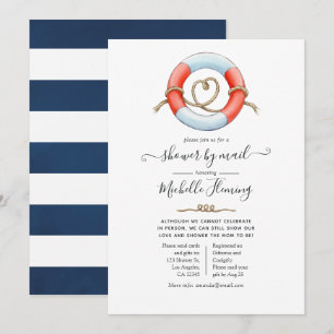 Invitation Baby shower nautique par courrier