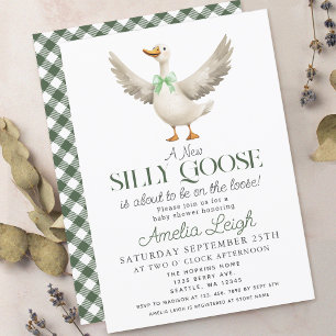 Invitation Baby shower neutre de genre de la petite oie
