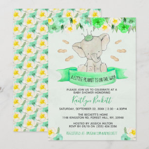 Invitation Baby shower neutre entre les sexes de Little Peanu