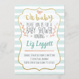 Invitation Baby shower neutre pour les femmes