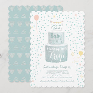 Invitation Baby shower neutre pour les femmes - Ba