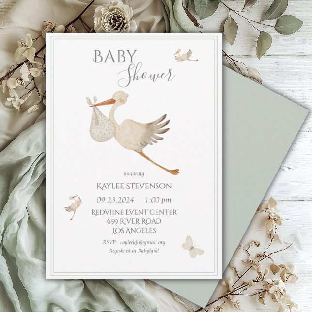 Invitation Baby shower neutre pour les hommes et les femmes (Créateur téléchargé)