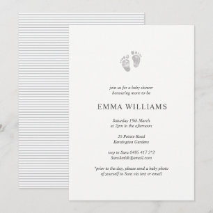 Invitation Baby shower neutre selon le sexe Emprei