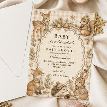Baby Shower Noël en Bois Neutre