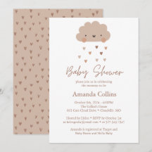 Baby shower nuage de pluie Boho mûre