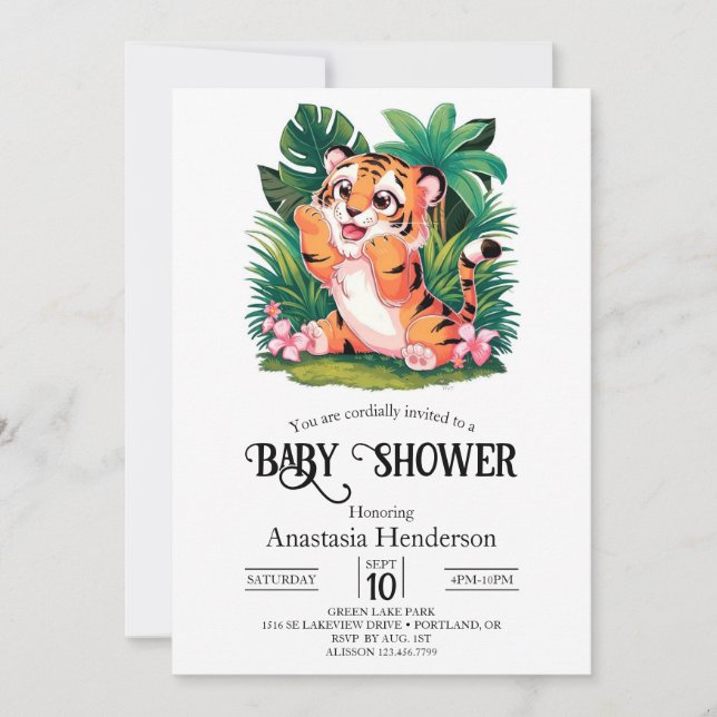 Invitation Baby shower numérique de charme et de rêve (Devant)