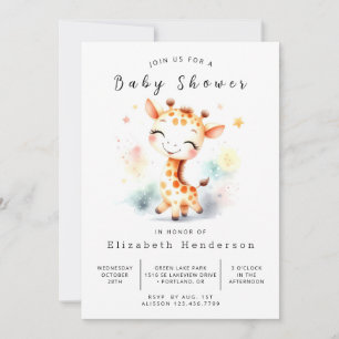 Invitation Baby shower numérique gracieux