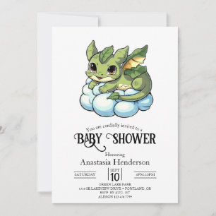Invitation Baby shower numérique miniature unique