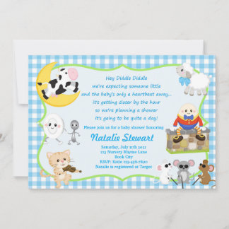 Invitation Baby shower Nursery Rhyme