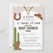 Baby shower occidental Cowboy