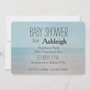Invitation baby shower Ocean Beach