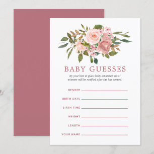 Invitation Baby shower or Blush et Rose Conseils pour maman
