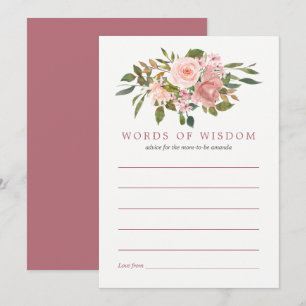 Invitation Baby shower or Blush et Rose Conseils pour maman