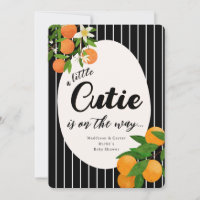 Baby shower Orange Little Cutie - Marché bio