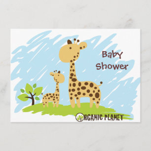 Invitation Baby shower organique Invitaitions de planète de