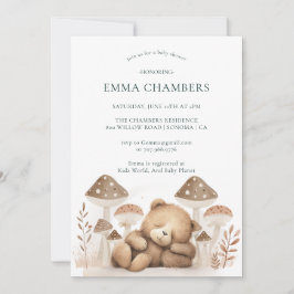Invitation Baby shower Ours Teddy