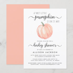 Invitation Baby shower par Citrouille de messagerie Orange aq