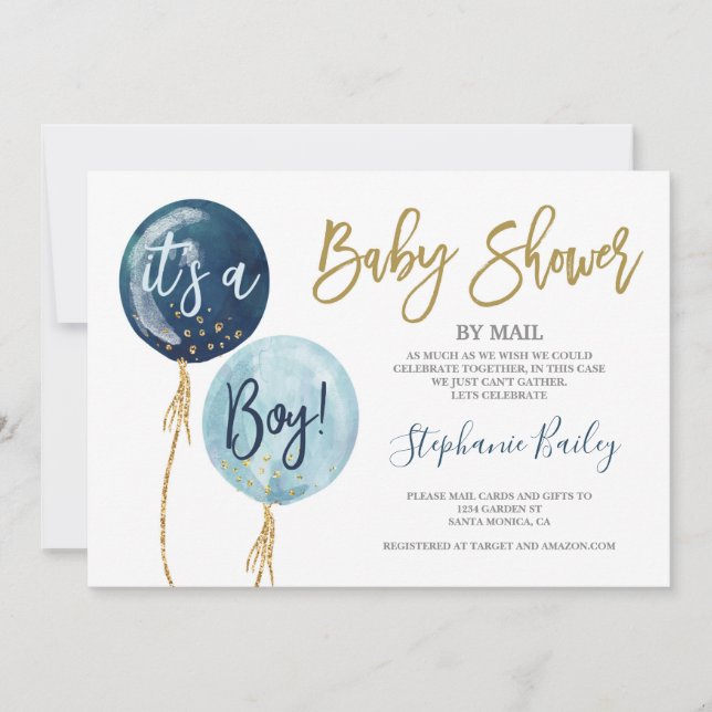 Invitation Baby shower par courrier (Devant)