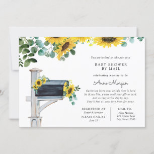 Invitation Baby shower par Mail Sunflowers dans Mailbox