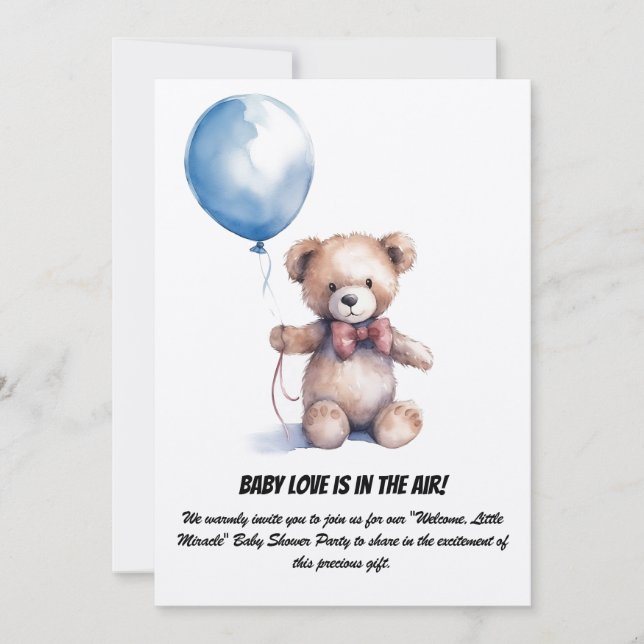 Invitation baby shower Party (Devant)
