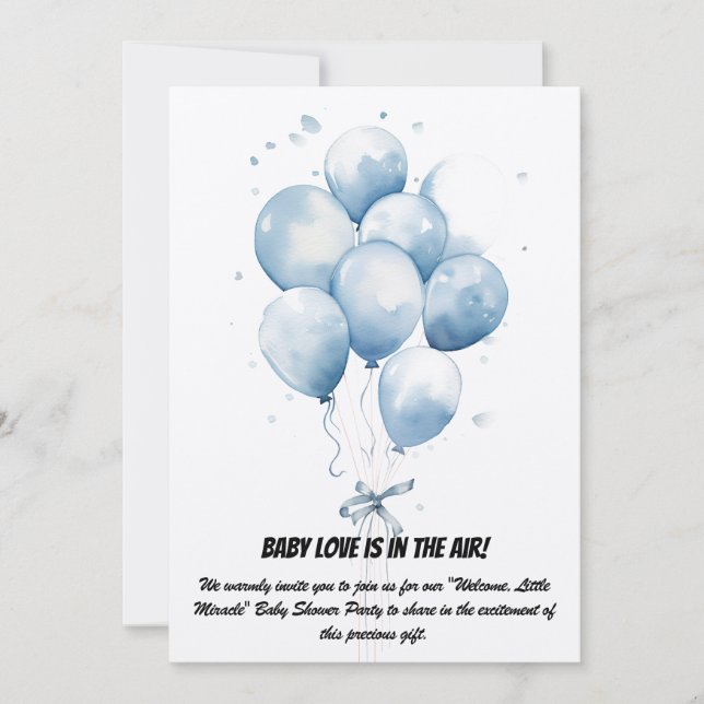 Invitation baby shower Party (Devant)