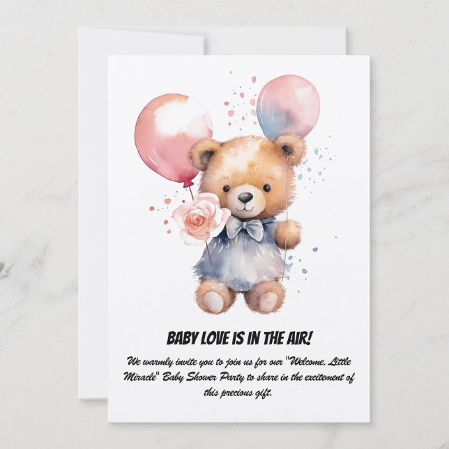 Invitation baby shower Party (Devant)