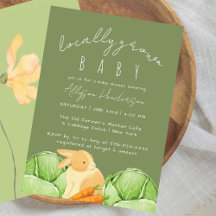 Baby Shower Patch de Chou Local Vert
