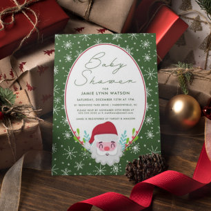 Invitation BABY SHOWER   Pattern de Snowflake