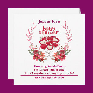 Invitation Baby shower personnalisé
