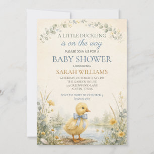 Invitation Baby Shower Petit Caneton