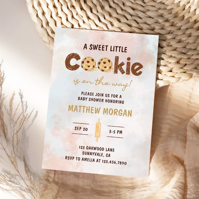 Invitation Baby shower Petit Cookie Boy (Créateur téléchargé)