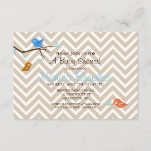 Invitation Baby shower  Petite Birdie chevgrboy