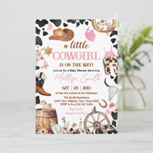 Invitation Baby Shower Petite Cowgirl