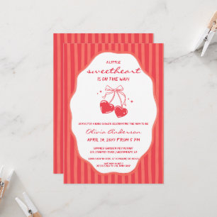 Invitation Baby Shower Petite Douceur Rayée