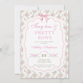 Invitation Baby Shower Petits Pieds et Jolies Rubes